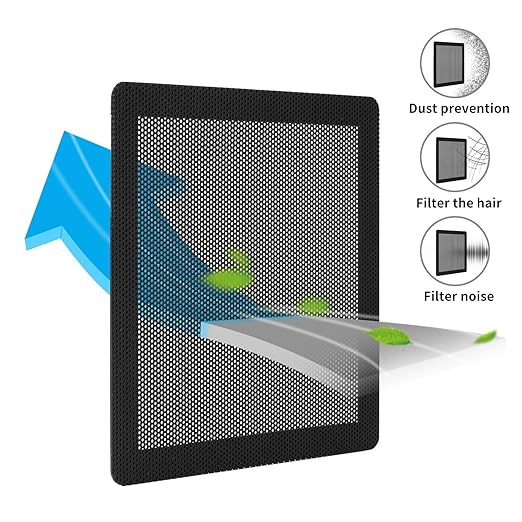 120MM PC Fan Dust Filter Computer Case Fan Magnetic Frame Dust Filter Fine PVC - Image 3