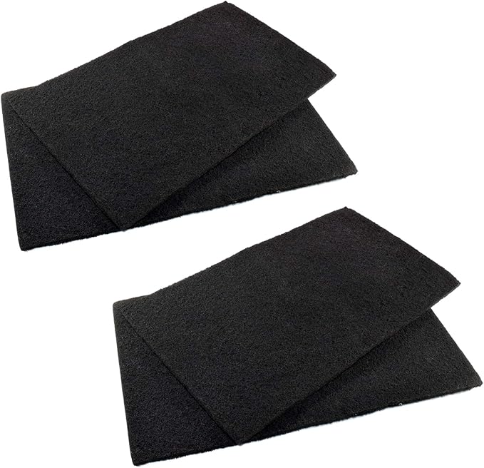 HQRP 4-Pack 18x10 Activated Carbon Filter Media Pad by HQRP