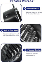 6 Inch Round Air Vent Cover, LouanXpert Stainless Steel Black Soffit Vent Cover - Image 3