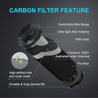 iPower 4 Inch 195 CFM Inline Fan Ventilation Exhaust Blower, Air Carbon Filter - Image 3