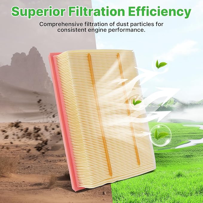 2PCS Engine Air Filters Fit for Nissan Pathfinder 2022-2025 2026, Infiniti QX60 - Image 6