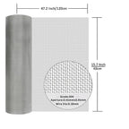 304 Stainless Steel Mesh Screen#40Mesh -Size:15.7"x47.2", - Image 2