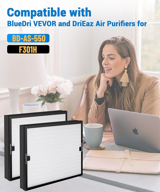 2 Pack F301H HEPA Filter Replacement Compatible - Image 2