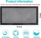 Magnetic Floor Register Vent Covers, 6 x 12 Inch Air Vent Filter Mesh, Sticky - Image 2
