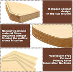 Teling 1200 Count Coffee Filter #2, cone Filters Bulk Disposable Natural Paper - Image 3