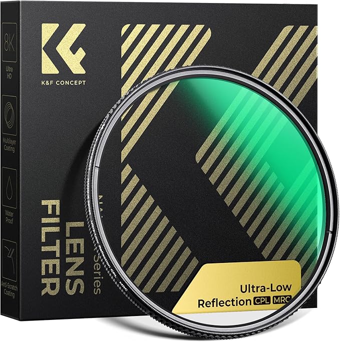 K&F CONCEPT 49mm Ultra-Low Reflectivity Circular Polarizers Filter 28 by KFCONCEPT