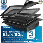 Magnetic Vent Covers with Vent Screen 5.1x11.3 Inch, Ceiling Air Vents to Block by YEHANLY