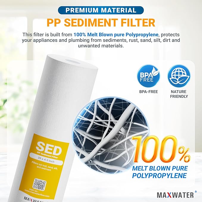 Max Water 1 Micron 20 x 4.5 Sediment Filter - Image 3