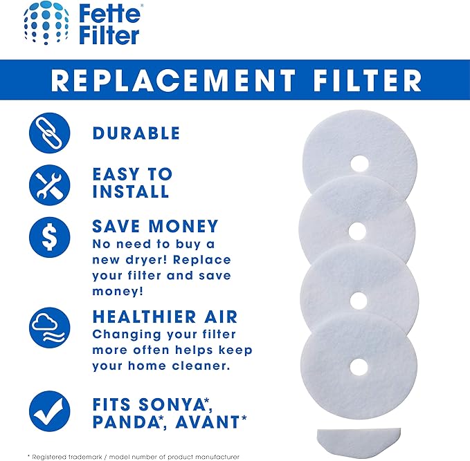 Fette Filter -Premium Material Dryer Exhaust Filters Compatible - Image 3
