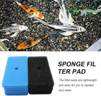 MDEOOSKY 4 Sets Pond Filter Sponge Pads, Coarse and Fine Filter Media - Image 5
