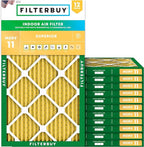 Filterbuy 14x30x1 Air Filter MERV 11 Superior Pet & Allergy Defense, by Filterbuy