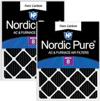 Nordic Pure 16x25x1 Pure Carbon Pleated Odor Reduction Furnace Air Filters 2 by NordicPure