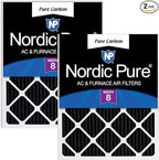 Nordic Pure 24x30x1 Pure Carbon Pleated Odor Reduction Furnace Air Filters 2 by NordicPure