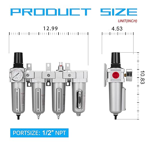 NANPU 1/2" NPT Industrial Grade 4 Stage Air Drying System - Image 5
