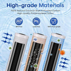 ICEPURE 4.5" x 20" Whole House CTO Carbon Water Filter, Activated Carbon Block - Image 3