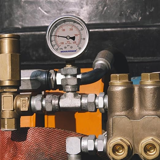 MEASUREMAN 2-1/2" Dial Size, Glycerin Filled Pressure Gauge, 30inHG-60psi - Image 6