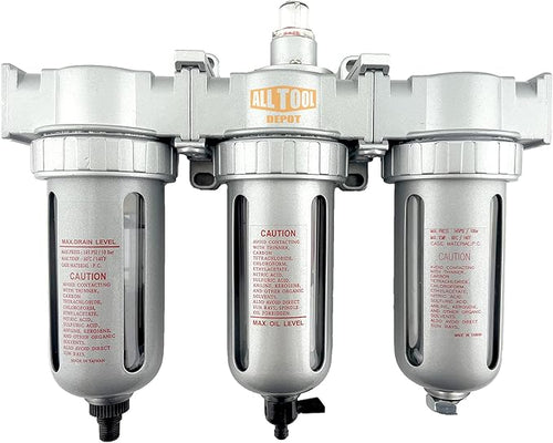 1/4" NPT MID FLOW 3 Stages Filter Coalescing Desiccant Dryer System by AllToolDepot