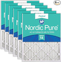 Nordic Pure 16x20x1 Pleated MERV 14 Air Filters 6 Pack by NordicPure