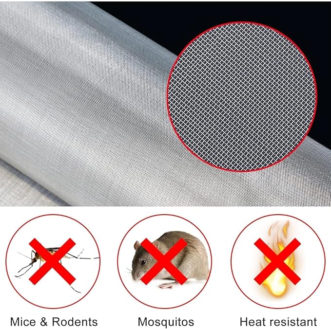 Stainless Steel Filter Mesh 30 Mesh Screen, 304 Woven Wire Cloth Roll - Image 7