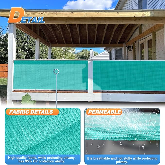 TANG Sun Shade Fabric Roll 8'x52' Shade Cloth - Image 4