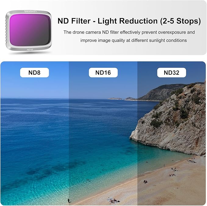 ND Filters for DJI Air 2S Drone, Neutral Density and Circular Polarizer Lens - Image 6