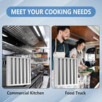 Stainless Steel Commercial Kitchen Hood Filter 19.5W x 19.5H Inch Range Hood - Image 6