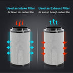 iPower 6" Air Carbon Filter for Inline Duct Fan, Intake and Exhaust Fans - Image 3