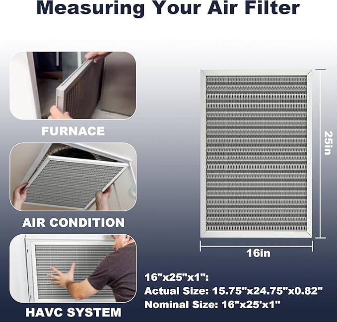 25x16x1 Reusable Air Filter, Electrostatic, Washable Lasts a Lifetime, Breathe - Image 4