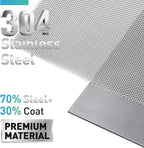 304 Stainless Steel Mesh Window Screen Roll, 35IN x 10FT Silver Metal Window - Image 2