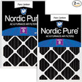 Nordic Pure 16x20x4 Pure Carbon Pleated Odor Reduction Merv 8 Furnace Filters 2 by NordicPure