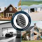 HG Power 4 Inch Black Stainless Steel Soffit Vent Cover - Image 7