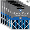 Nordic Pure 18x24x4 Pleated Air Filters MERV 7 Plus Carbon 6 Pack by NordicPure