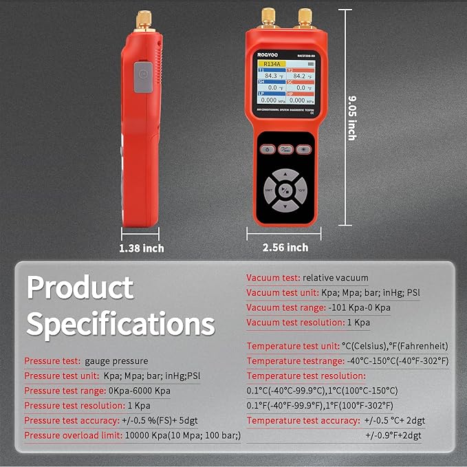 Digital Manifold Pressure Tester Gauge - Image 7