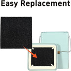12PCS 5” Square Compost Bin Charcoal Filters, 0.4” Thick Activated Carbon - Image 6