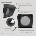 Vent Systems 10" Inch Exhaust Vent Cover - Image 4
