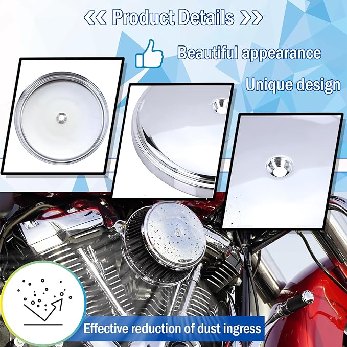 18-760 Air Cleaner Outer Cover for Billet Sucker and Big Sucker Stage, Chrome - Image 4