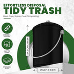 Utopia Kitchen Compost Bin for Kitchen Countertop, 1 Gallon Compost Bucket for - Image 3