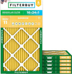 Filterbuy 16x24x1 Air Filter MERV 11 Superior Pet & Allergy Defense, by Filterbuy