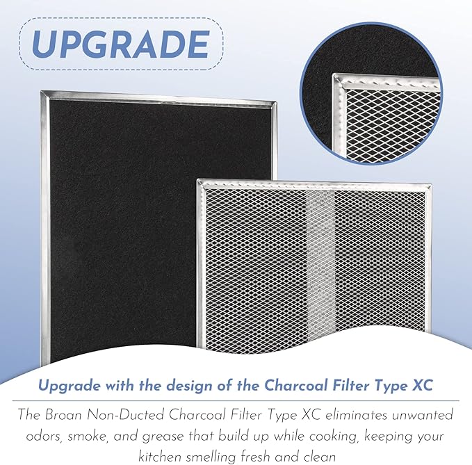 Upgrade HPF30 Charcoal Range Hood Non-Ducted Filter, - Image 3