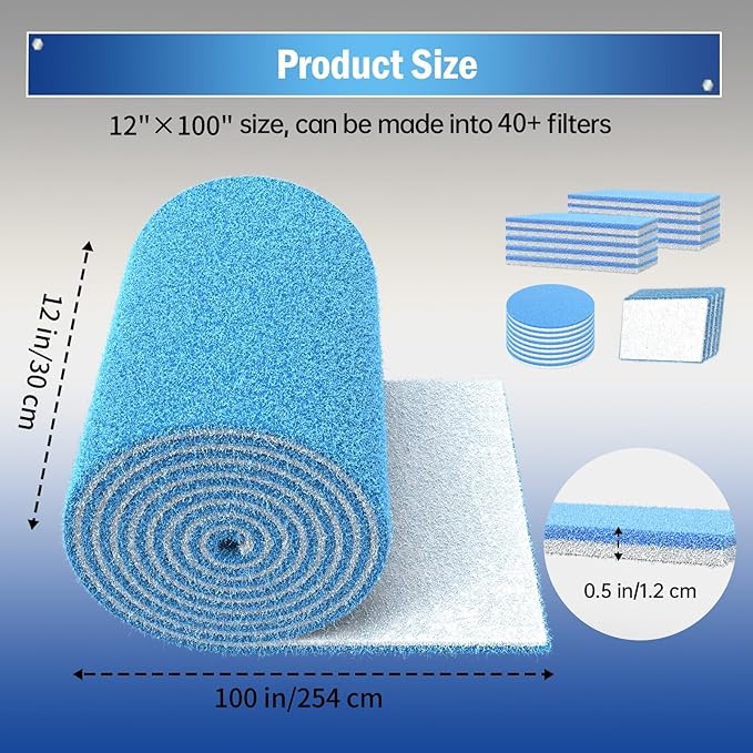 Air Vent Filter, 2 Pack 12"X100" Cut to Size MERV 8 Triple Air Filter Material - Image 3