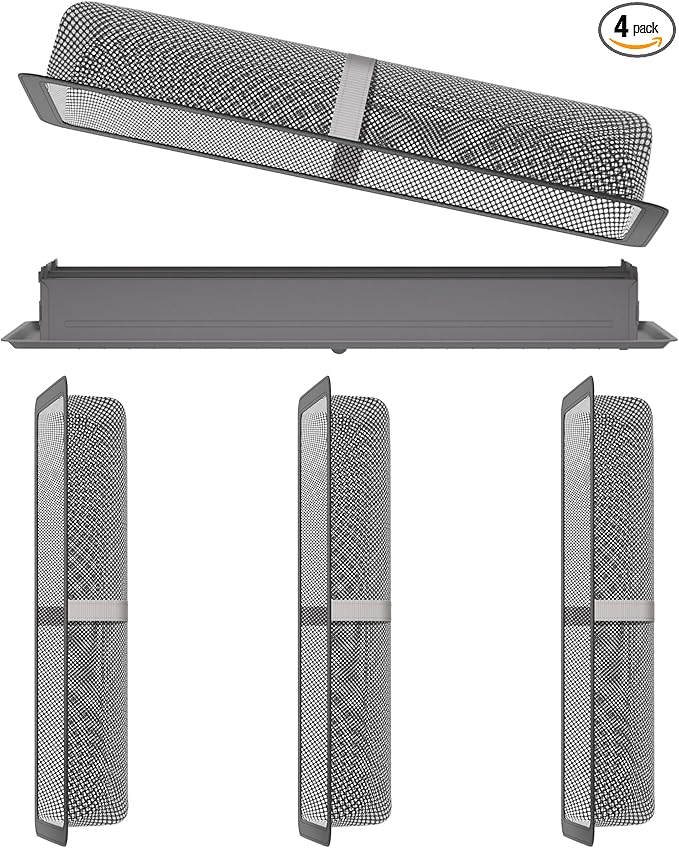 4 Pack Floor Register Cover Trap, HG Power 4 x 12 Inch Floor Vent Screen Net by HGPOWER