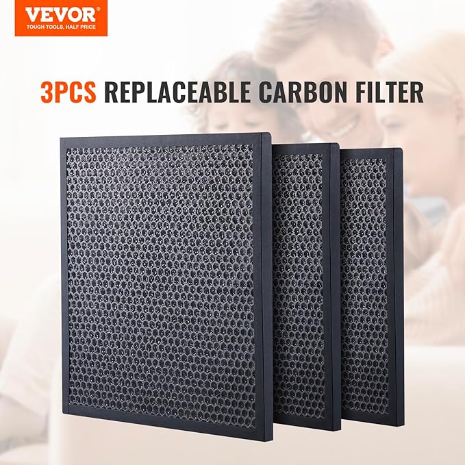 VEVOR Active Carbon Filters, 3 Pack, 15.7'' x 15.7'' Air Filter Replacement - Image 2