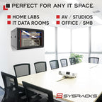 Sysracks 6U Wall Mount Server Rack Cabinet, 19” Locking Network Rack, 24” Deep - Image 8