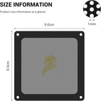 Dust Filter PC 90mm for Computer Cooler/PSU/Routers PVC 50 Mesh, Magnetic Frame - Image 3