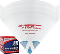 TCP Global - 190 Micron Filter Tips Ultra-Fine Paint Strainer - Pure Blue Nylon by TCPGlobal