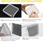 SheeChung RV Furnace Vent Screen, Flying Insect Screen Water Heater Cover - Image 5