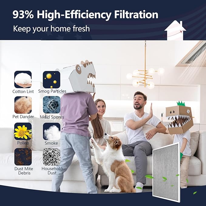 18x20x1 Electrostatic Air Filter, MERV 8 Reusable Aluminum AC/HVAC Furnace - Image 7
