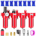 TAILONZ PNEUMATIC 0-150PSI 1/4 Inch NPT Red Industrial Grade 4 Stage Air Drying by TAILONZPNEUMATIC