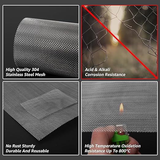 6 Pack 6x8 Inch Wire Mesh, 20 Mesh Stainless Steel Mesh, Never Rust Sturdy - Image 5