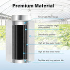 iPower 6 Inch Air Carbon Filter Indoor Plants Grow Tent Odor Control Scrubber - Image 3